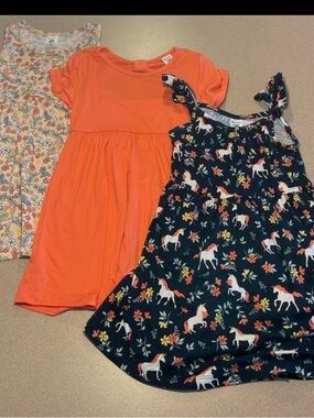 Set of three member's  mark girls dresses size 5